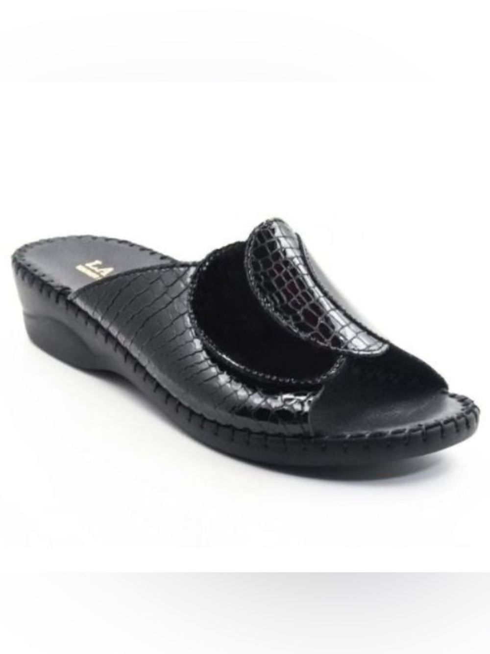 Paola Adjustable Leather Slide Sandals Women’s Size 40 Made in Italy